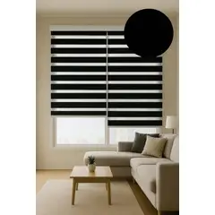 CLEMS - Cortina Roller Duo 150x220 Negro