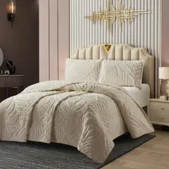 GENERICO - CUBRECAMA TUFTING KING DE VERANO MODERNO ELEGANTE SERIE 3 TF