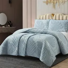 GENERICO - CUBRECAMA TUFTING 2 PLAZA DE VERANO MODERNO ELEGANTE SERIE 3 TF