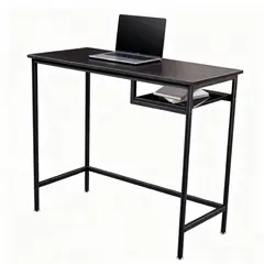 GENERICO - Escritorio IKEMMA Office 80×40×73 cm Color Negro Mesa Compacta y Moderna para Estudio y Oficina