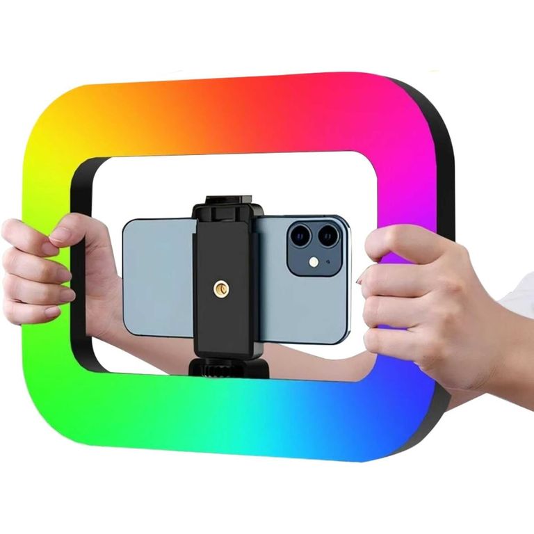 Aro Luz Multicolor Rgb Inalámbrico Para Grabación Celular