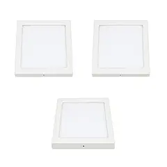 AVC - PACK 3 PANELES LED SOBREPUESTO CUADRADO 24W CALIDO