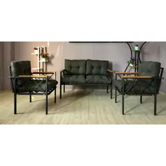 GENERICO - Juego de Living de Terraza Miami Gris , 4 Personas