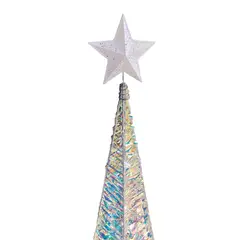 GENERICO - Árbol Pirámide de Navidad Diseño Metálico, 2.1 metros