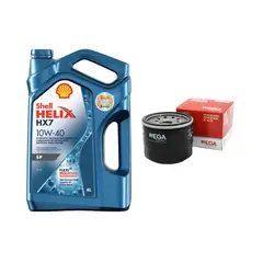 SHELL - Pack aceite 10w40 mas filtro de aceite para kia rio 4c, morning, nissan versa, soluto, verna