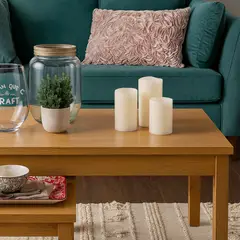 MOVI - Velas LED Efecto Real con Mando – Pack 3 Tamaños