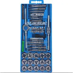 GENERICO - Set De Terrajas Llaves Machos Hembras 40 Piezas Milimétricas