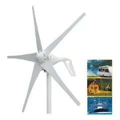 KUANGYE - Kit De Generador De Turbina Eólica De 400w 24v Con 5 Aspas