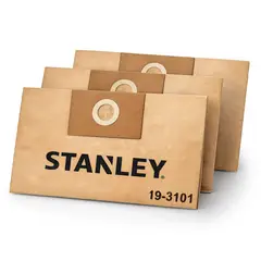 STANLEY - Pack de 3 Bolsas de Repuesto para Aspiradoras 34L-45L 3101N