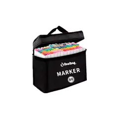GENERICO - Marcadores Plumones Rotuladores Hoby – 80 Colores de Doble Punta