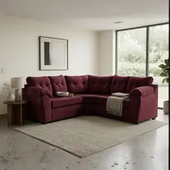 INTERMUEBLES - Sofá Seccional 2.1.2 Polonia Felpa