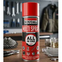 SOUDAL - Lubricante Multi Spray 8 En 1 Universal 400 Ml.