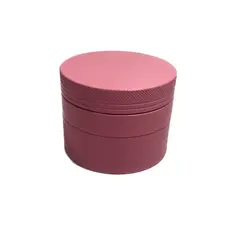 GENERICO - Moledor de finas Hierbas 4 piezas Cerámica color Rosado.+ Contenedor aluminio Regalo