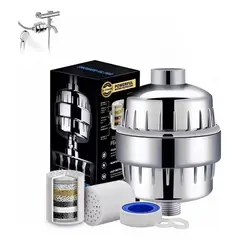 KUANGYE - Filtro Purificador Agua Para Ducha Universal + 2 Repuestos