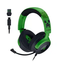 RAZER - Audífonos Gamer Over Ear - Kraken V4 X Minecraft Edition - USB