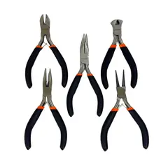 DALI - Set de Mini Alicates 5 Piezas 4.5" Modelo 190135 – Acero al Carbono
