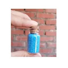 GENERICO - Botella Espiritualidad Con Piedra Energética Arena de Cuarzo Azul