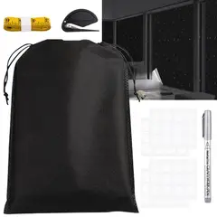 AIZO - Cortinas Blackout 420d Revestidas De Negro 145X200cm