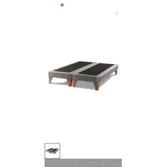 GENERICO - Bases para cama de 2 plazas color cafe