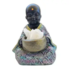 CREA TALLER - BUDA + CUARZO BLANCO DECORATIVO 12CM NEGRO