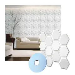 MERCAR RAY - Wall Panel Decorativo 3D Panal 2,4m² 12 paneles 50 x 50 cm