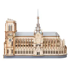 ROBOTIME - Catedral de París 3D Rowood TG511 Puzzle de Madera Arquitectónico ️