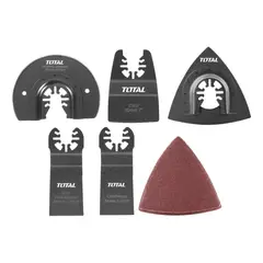 TOTAL - Kit Juego Hojas Multifuncional Oscilante 15 Piezas,