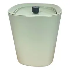 OEM - Basurero Papelero Plástico Baño Tapa Vaivén Deco - Verde