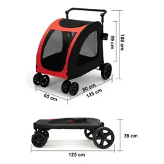 GENERICO - Coche Transportador de Mascotas