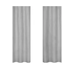 OEM - Cortina Lino 2 Paños Cortina 8 Anillos Deco 70x150cm