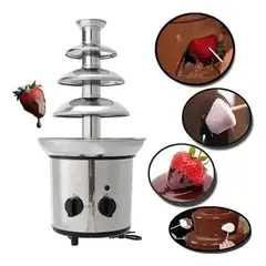 MOVI - Cascada fuente de chocolate fondue de 4 Niveles – Ideal para Toda Ocasión Especial