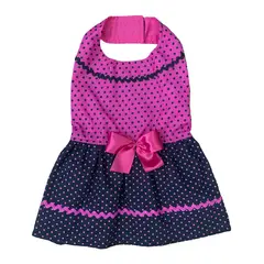 MASCOTACHIC - Vestido Fucsia y Negro talla XS