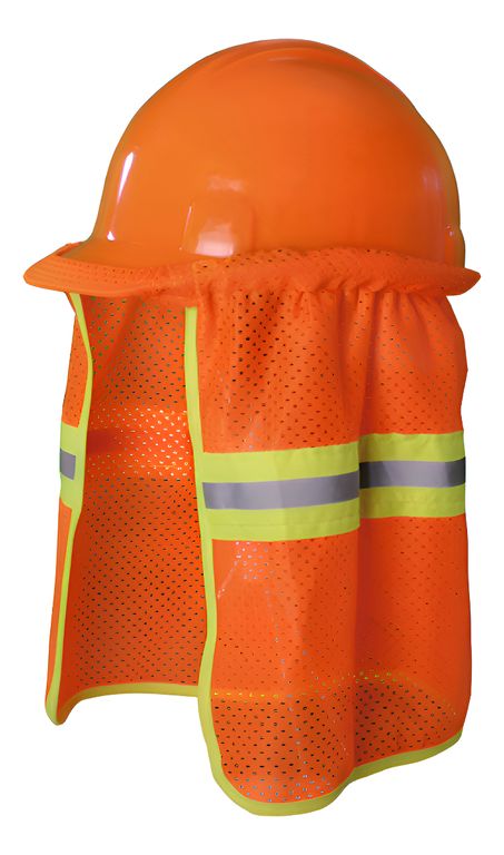10 Pz Cubre Nuca Elastico Naranja Con Reflejante