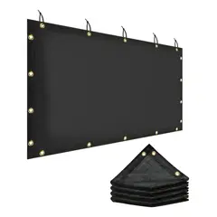 KUANGYE - Toldo Rectangular 4x6M Sombra Cubierta Terraza Jardin Terraza Lona De Malla Tasa De Sombreado 95%