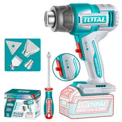 TOTAL TOOLS - Pistola a Calor Inalámbrica 20V 550°°C Total