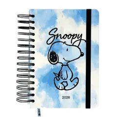 MOOVING - AGENDA DIARIA 2026 ESPIRAL SNOOPY 14X20 CMS