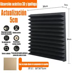 GENERAL - 5pcs Algodón De Aislamiento Acústico Autoadhesivo