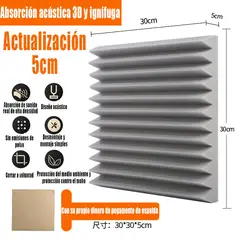 GENERAL - 5pcs Algodón De Aislamiento Acústico Autoadhesivo