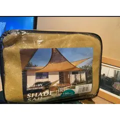 GENERICO - Toldo Carpas tipo Vela Sombra Rectangular 250cmx350cm Color Beige.