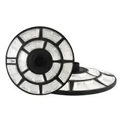 METEX - Foco Solar Tipo Ufo Base Soporte Control Alta Calidad Negro