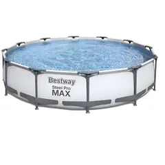BESTWAY - Alberca Piscina Estructural Redonda Gris 366mts