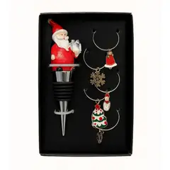 SANTINI - Tapón de Botella y Marcadores Navidad