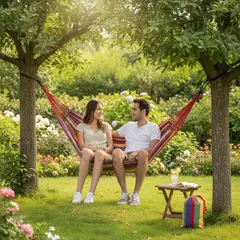 MOVI - Hamaca 2 Plazas Premium – Comodidad y Resistencia en Cada Descanso