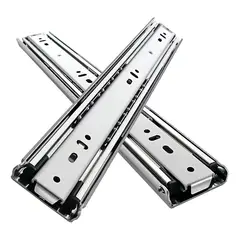 GENERICO - Corredera Telescopica P Cajones Riel Telescopico Cajon 45cm Plateado Rieles Para Cajones