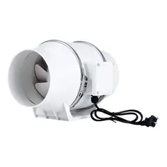 GENERICO - Extractor De Aire Industrial 6 Pulgadas 200mm 80w Color Blan