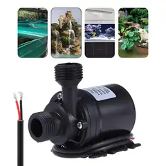 KUANGYE - Bombas Dagua Sumergible con Motor sin escobillas Ultra silenciosa Mini DC 12V elevación 5M 800LH