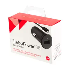MOTOROLA - 89806N CARGADOR P/AUTO TURBO 15 WATTS CABLE APARTE
