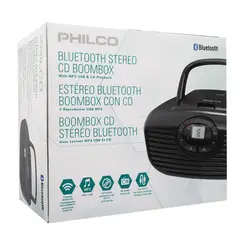 PHILCO - RADIO BOOMBOX CON BLUETOOTH Y REPRODUCTOR CD Open box