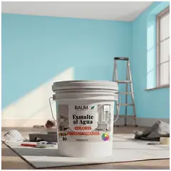 BAUM - TINETA PINTURA ESMALTE AL AGUA - 11-P TURQUESA CLARO - PINTURASPROFESIONALES CHILE