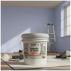 BAUM - TINETA PINTURA ESMALTE AL AGUA - 12-P AZUL GRISACEO - PINTURASPROFESIONALES CHILE